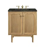 Laurent 30" Single Vanity, Light Natural Oak, w/ 3 CM Phantome Eclos Top