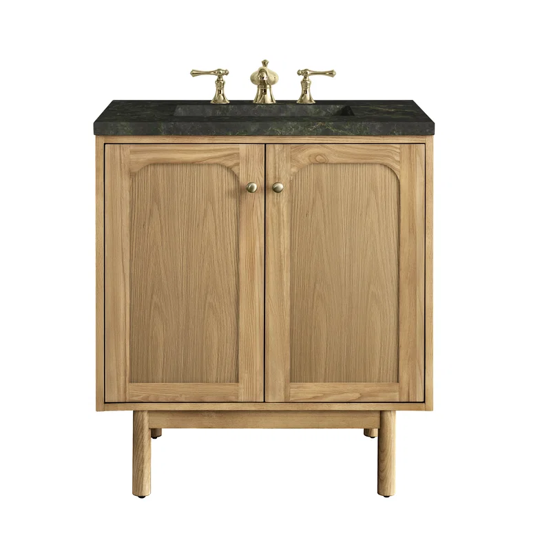 Laurent 30" Single Vanity, Light Natural Oak, w/ 3 CM Phantome Eclos Top