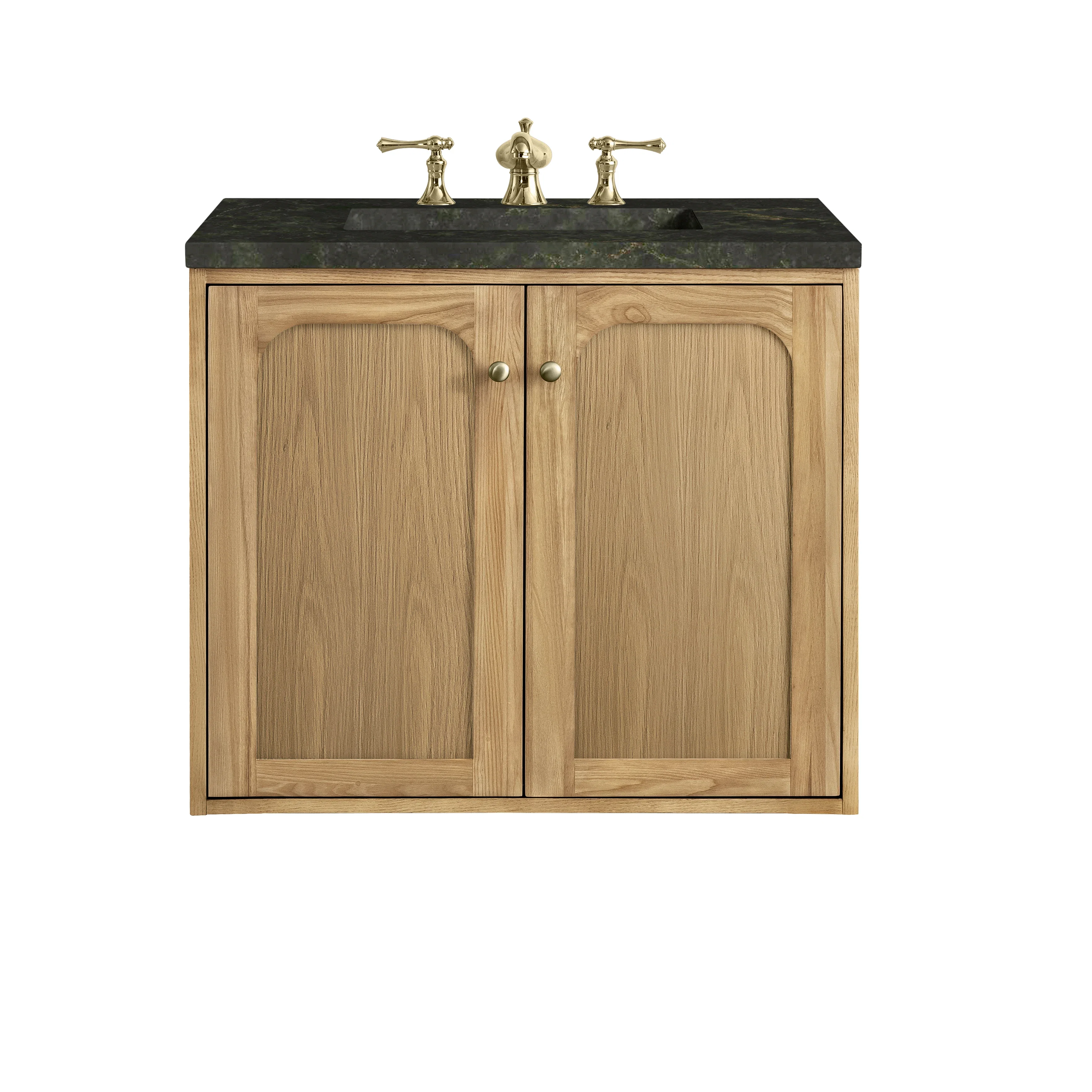 Laurent 30" Single Vanity, Light Natural Oak, w/ 3 CM Phantome Eclos Top
