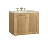 Laurent 30" Single Vanity, Light Natural Oak, w/ 3 CM Tajnar Eclos Top