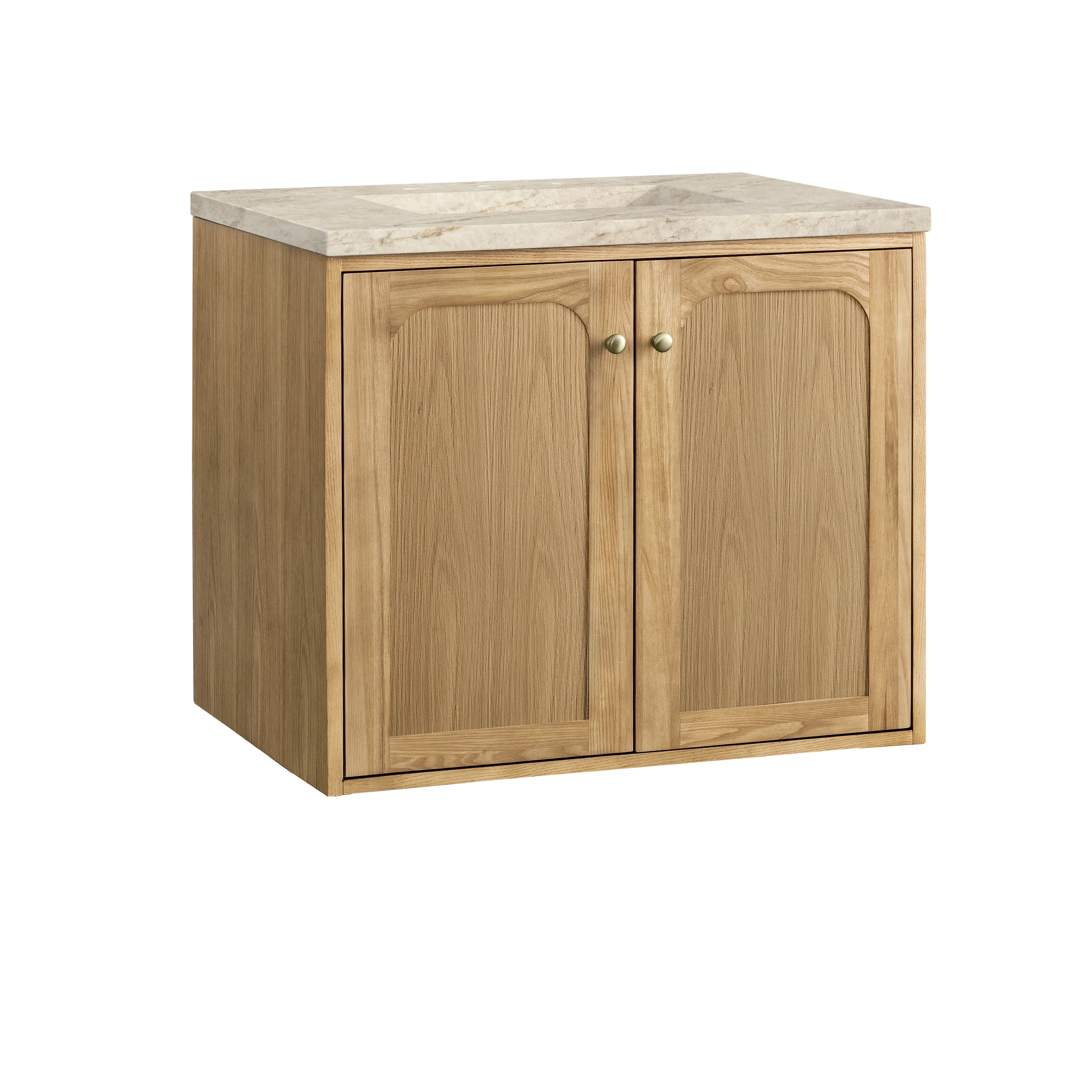 Laurent 30" Single Vanity, Light Natural Oak, w/ 3 CM Tajnar Eclos Top