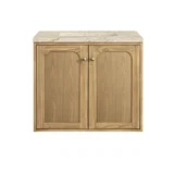 Laurent 30" Single Vanity, Light Natural Oak, w/ 3 CM Tajnar Eclos Top