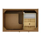 Laurent 36" Single Vanity, Honey Oak w/ 3 CM Ethereal Noctis Silestone Top