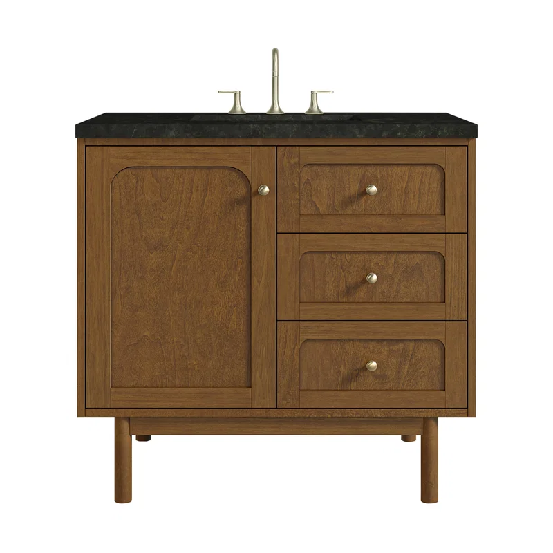 Laurent 36" Single Vanity, Honey Oak w/ 3 CM Phantome Eclos Top
