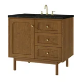 Laurent 36" Single Vanity, Honey Oak w/ 3 CM Phantome Eclos Top