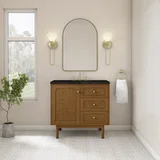Laurent 36" Single Vanity, Honey Oak w/ 3 CM Phantome Eclos Top