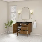 Laurent 36" Single Vanity, Honey Oak w/ 3 CM Phantome Eclos Top