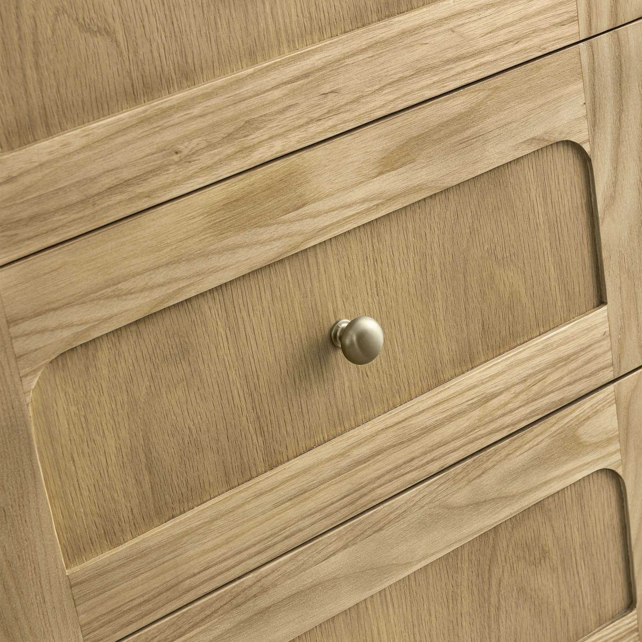 Laurent 36" Single Vanity, Light Natural Oak w/ 3 CM Eternal Jasmine Pearl Top
