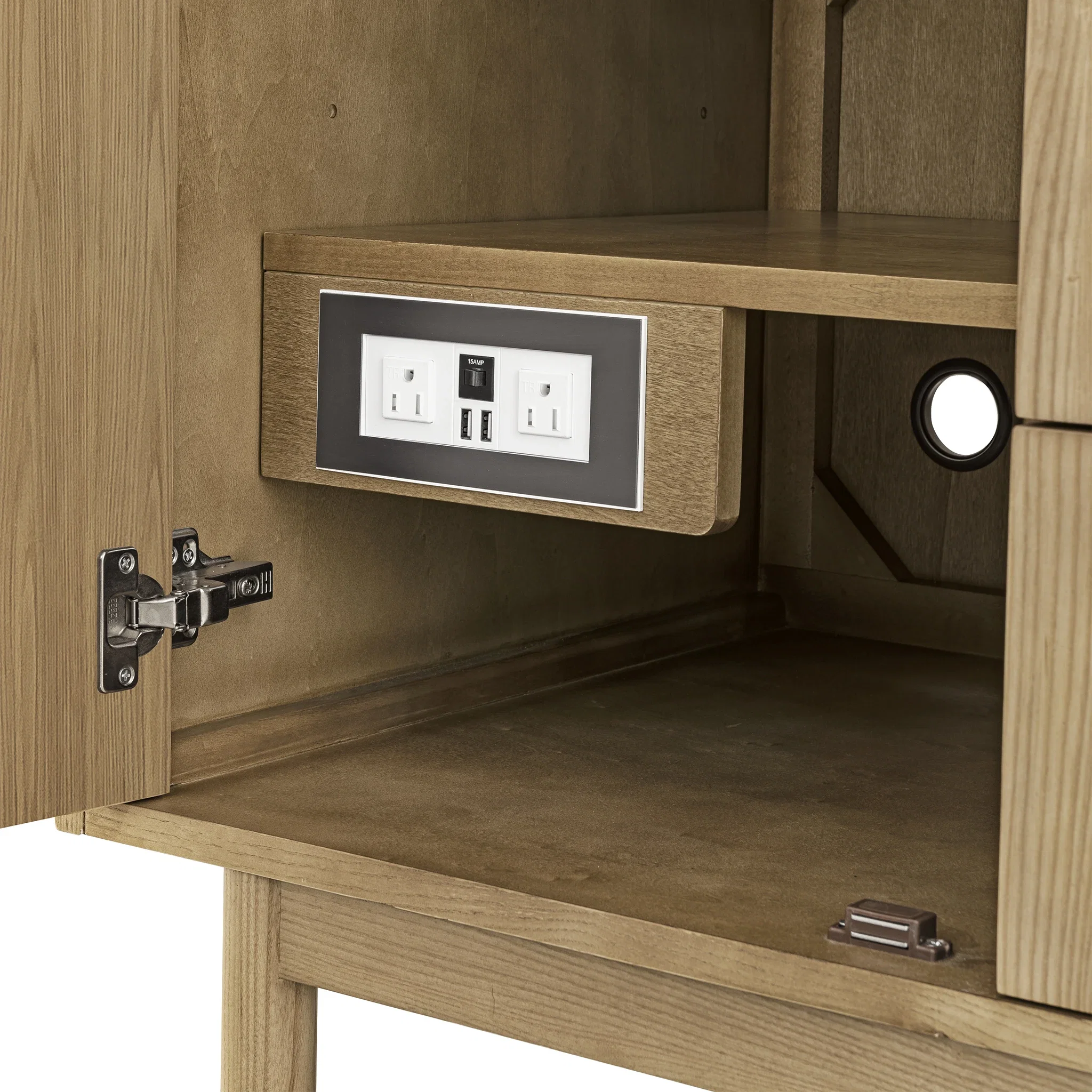 Laurent 36" Single Vanity, Light Natural Oak w/ 3 CM Eternal Jasmine Pearl Top
