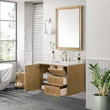 Laurent 36" Single Vanity, Light Natural Oak w/ 3 CM Lime Delight Top