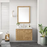 Laurent 36" Single Vanity, Light Natural Oak w/ 3 CM Lime Delight Top