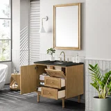 Laurent 36" Single Vanity, Light Natural Oak, w/ 3 CM Phantome Eclos Top