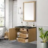 Laurent 36" Single Vanity, Light Natural Oak, w/ 3 CM Phantome Eclos Top