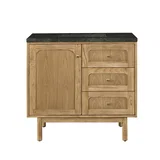 Laurent 36" Single Vanity, Light Natural Oak, w/ 3 CM Phantome Eclos Top