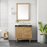 Laurent 36" Single Vanity, Light Natural Oak, w/ 3 CM Phantome Eclos Top