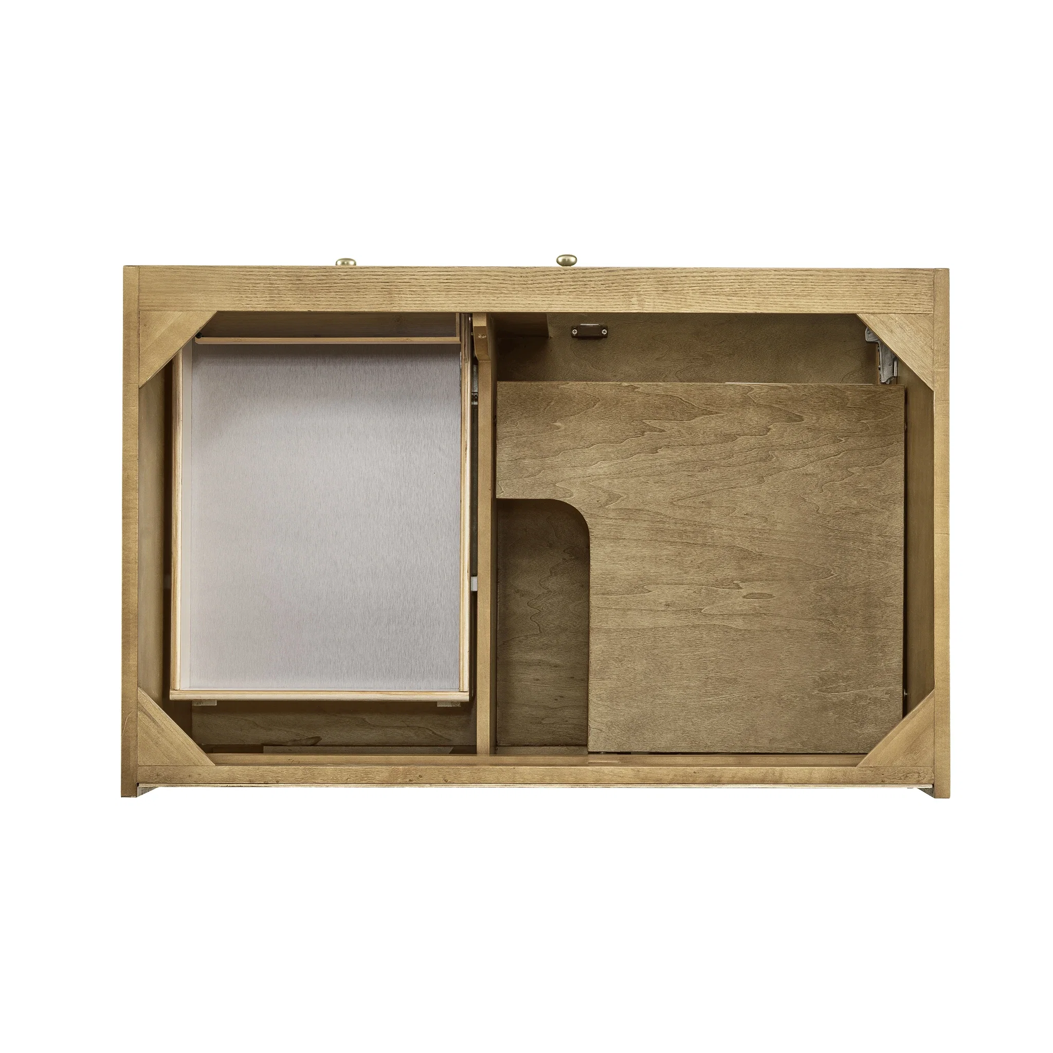 Laurent 36" Single Vanity, Light Natural Oak, w/ 3 CM Siberian Silestone Top
