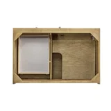 Laurent 36" Single Vanity, Light Natural Oak, w/ 3 CM Siberian Silestone Top