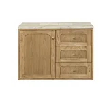 Laurent 36" Single Vanity, Light Natural Oak, w/ 3 CM Tajnar Eclos Top
