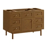 Laurent 48" Single Vanity, Honey Oak w/ 3 CM Parisien Bleu Silestone Top