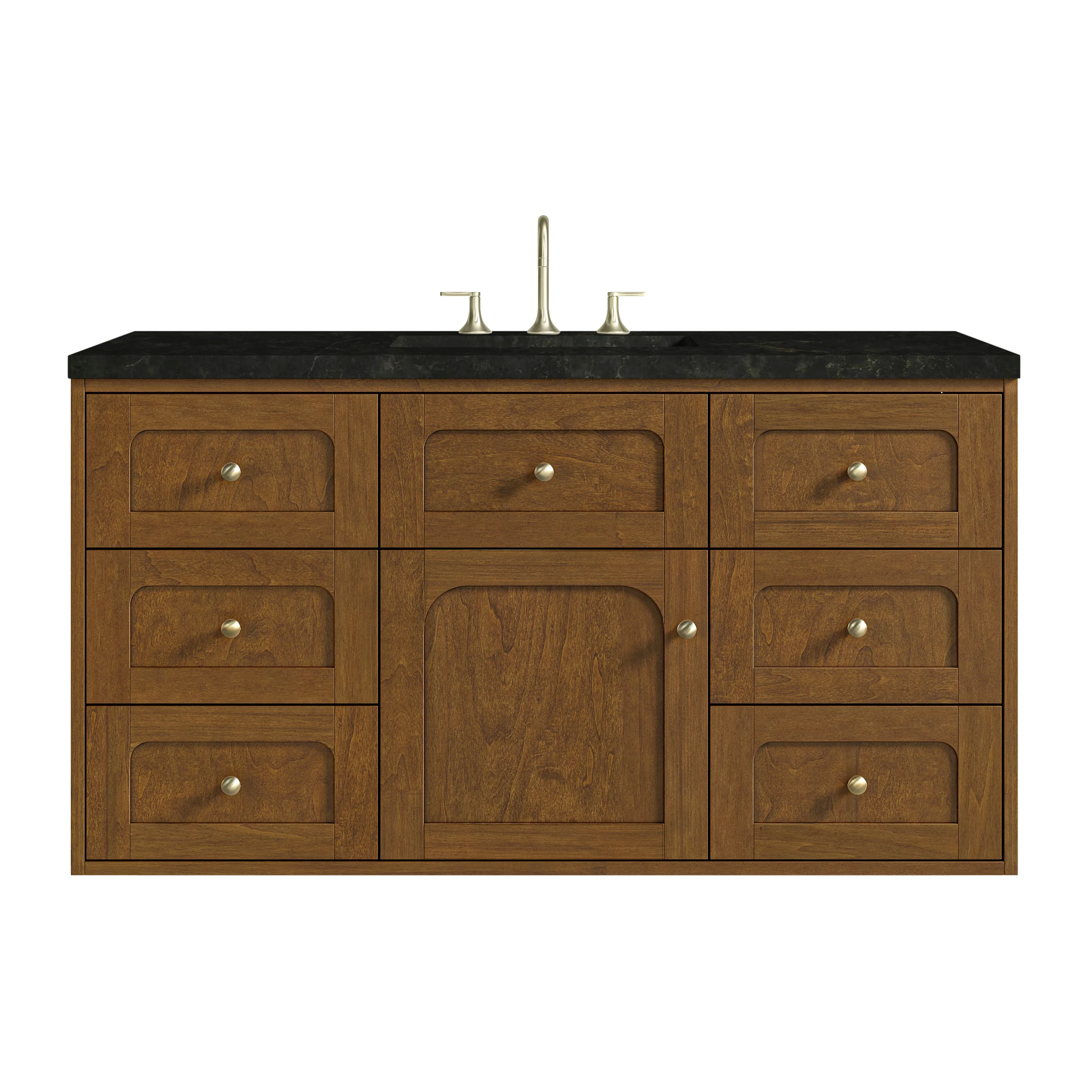Laurent 48" Single Vanity, Honey Oak w/ 3 CM Phantome Eclos Top