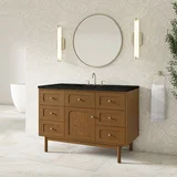 Laurent 48" Single Vanity, Honey Oak w/ 3 CM Phantome Eclos Top