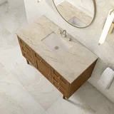 Laurent 48" Single Vanity, Honey Oak w/ 3 CM Tajnar Eclos Top