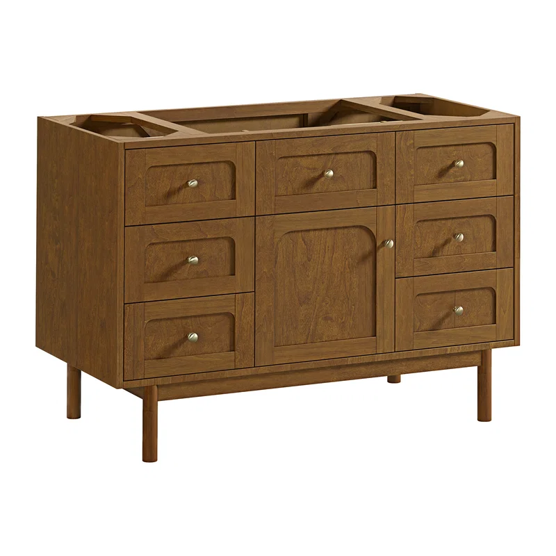 Laurent 48" Single Vanity Cabinet, Honey Oak
