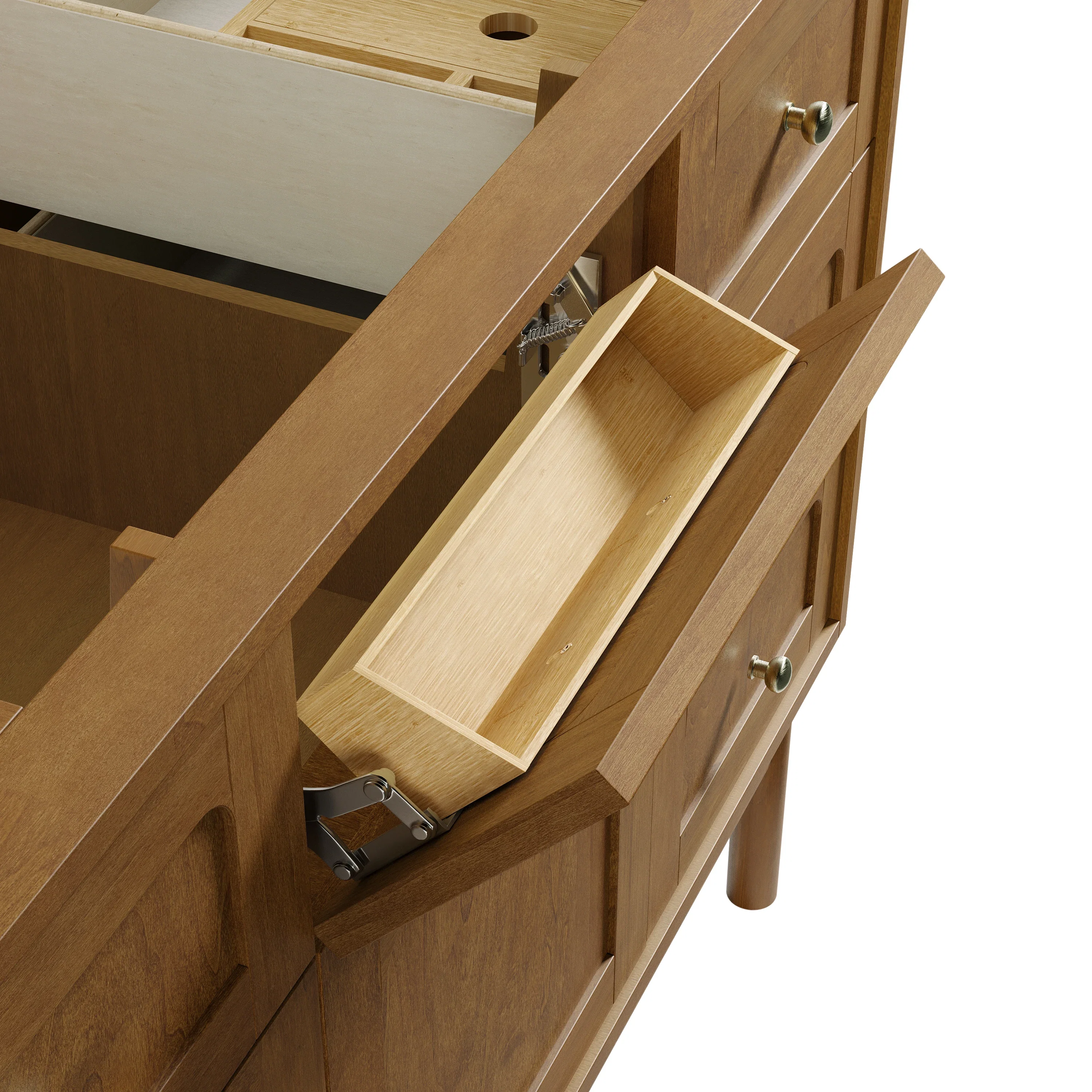 Laurent 48" Single Vanity Cabinet, Honey Oak