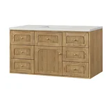 Laurent 48" Single Vanity, Light Natural Oak w/ 3 CM Lime Delight Top