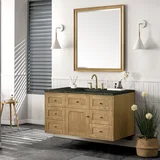Laurent 48" Single Vanity, Light Natural Oak, w/ 3 CM Phantome Eclos Top
