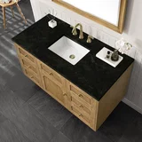 Laurent 48" Single Vanity, Light Natural Oak, w/ 3 CM Phantome Eclos Top