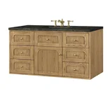 Laurent 48" Single Vanity, Light Natural Oak, w/ 3 CM Phantome Eclos Top