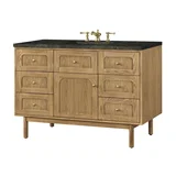 Laurent 48" Single Vanity, Light Natural Oak, w/ 3 CM Phantome Eclos Top