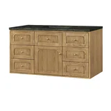 Laurent 48" Single Vanity, Light Natural Oak, w/ 3 CM Phantome Eclos Top
