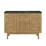 Laurent 48" Single Vanity, Light Natural Oak, w/ 3 CM Phantome Eclos Top