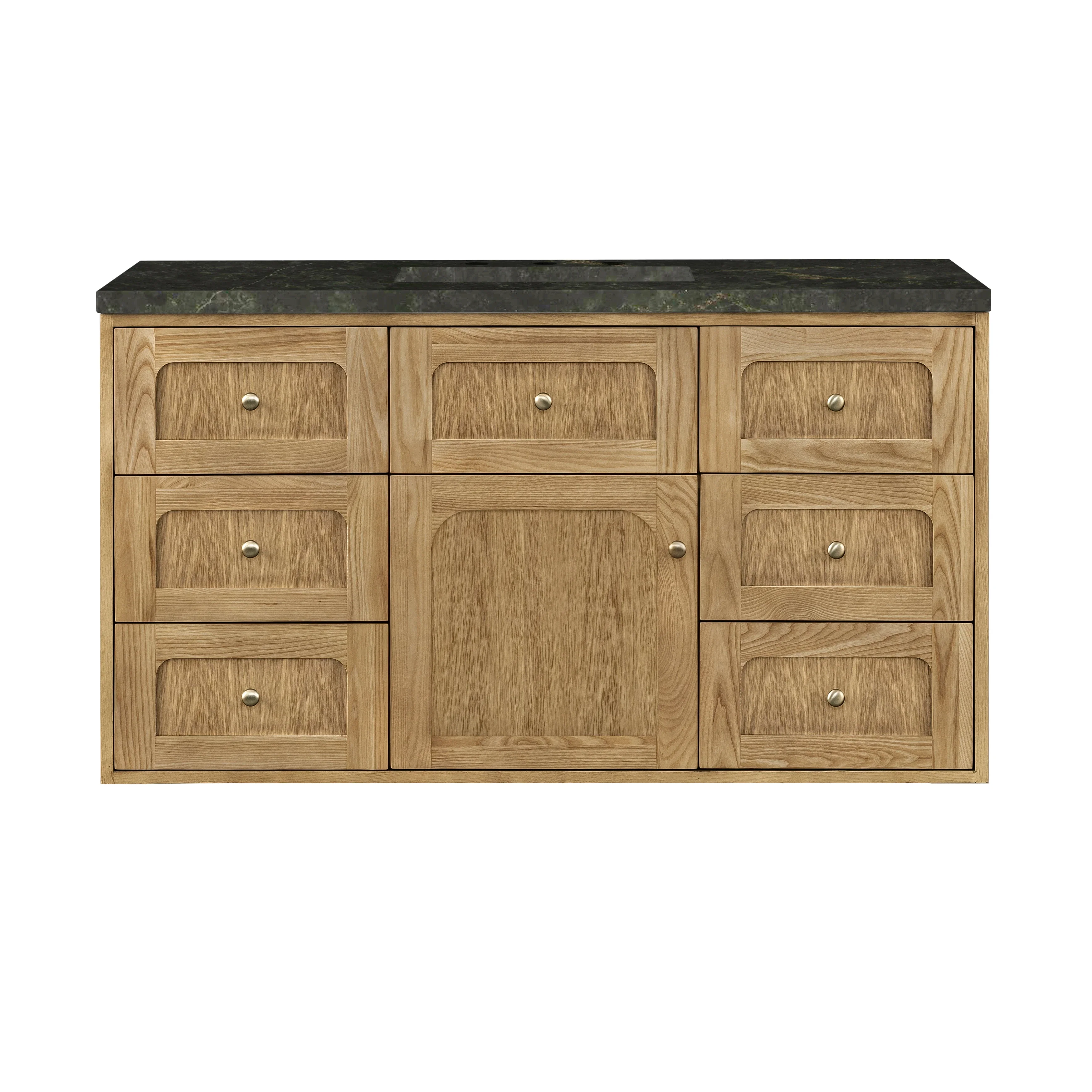 Laurent 48" Single Vanity, Light Natural Oak, w/ 3 CM Phantome Eclos Top