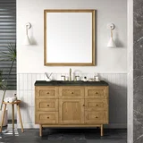 Laurent 48" Single Vanity, Light Natural Oak, w/ 3 CM Phantome Eclos Top