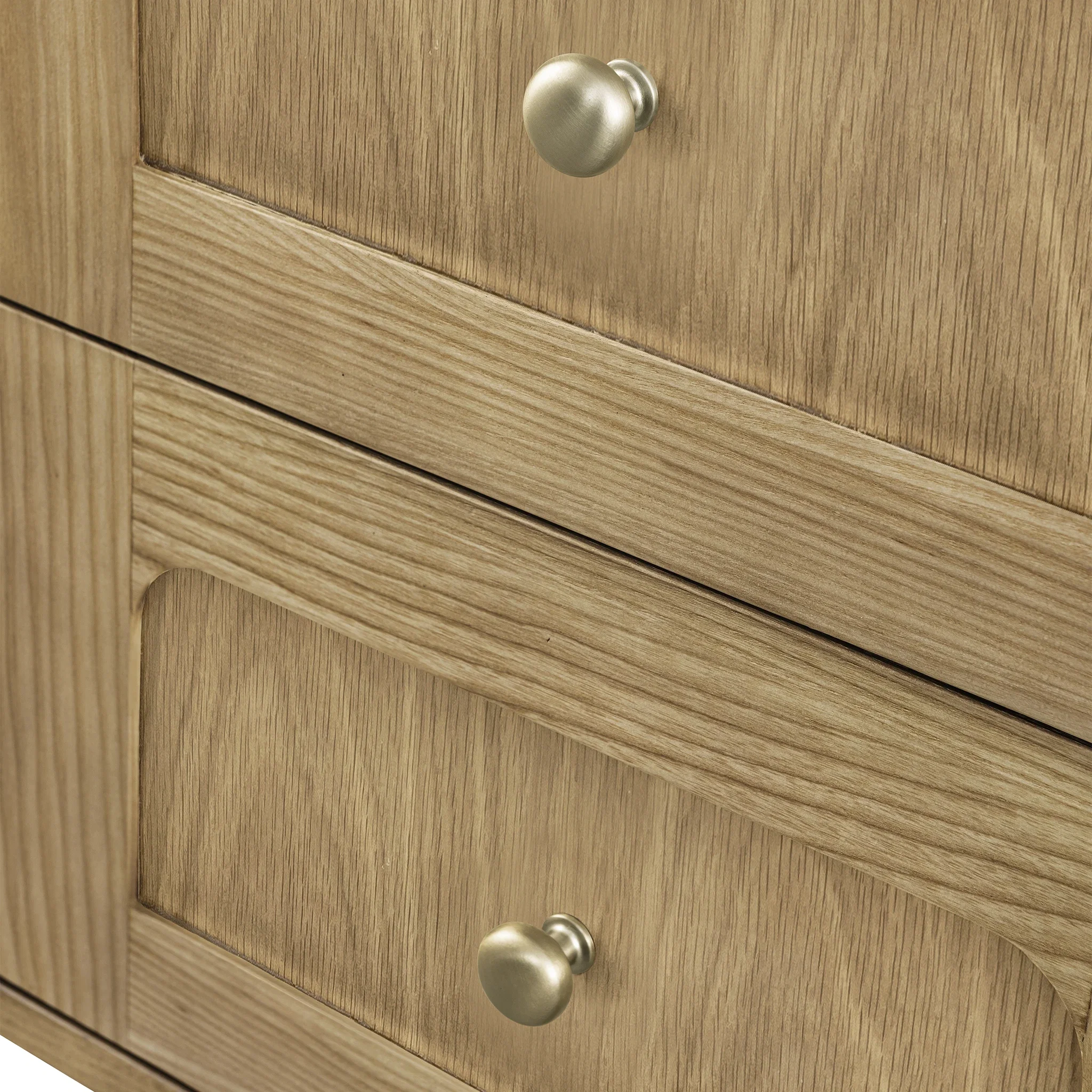 Laurent 48" Single Vanity, Light Natural Oak, w/ 3 CM Siberian Silestone Top