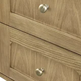 Laurent 48" Single Vanity, Light Natural Oak, w/ 3 CM Siberian Silestone Top