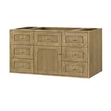 Laurent 48" Single Vanity, Light Natural Oak, w/ 3 CM Siberian Silestone Top