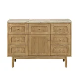 Laurent 48" Single Vanity, Light Natural Oak, w/ 3 CM Tajnar Eclos Top