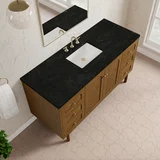 Laurent 60" Single Vanity, Honey Oak w/ 3 CM Phantome Eclos Top