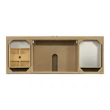 Laurent 60" Single Vanity, Light Natural Oak, w/ 3 CM Phantome Eclos Top