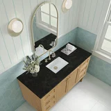 Laurent 60" Single Vanity, Light Natural Oak, w/ 3 CM Phantome Eclos Top