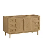 Laurent 60" Single Vanity, Light Natural Oak, w/ 3 CM Phantome Eclos Top