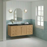 Laurent 60" Single Vanity, Light Natural Oak, w/ 3 CM Phantome Eclos Top