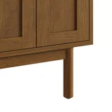 Laurent 72" Double Vanity, Honey Oak w/ 3 CM Siberian Silestone Top