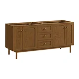 Laurent 72" Double Vanity, Honey Oak w/ 3 CM Siberian Silestone Top