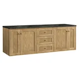 Laurent 72" Double Vanity, Light Natural Oak, w/ 3 CM Phantome Eclos Top