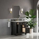 Brookfield 36" Single Vanity, Black Onyx w/ 3 CM Lime Delight Silestone Top